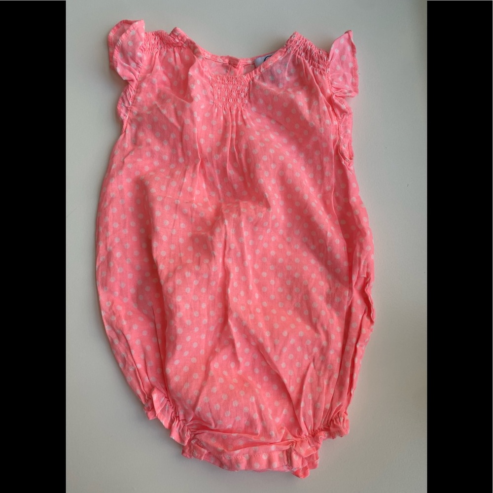C de C Girls Pink Romper - 6 Months